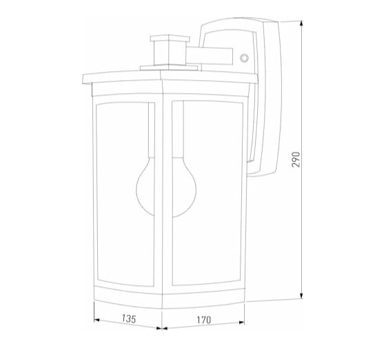 Садово-парковый светильник Elektrostandard Lame D кофе GL 1006D a047202