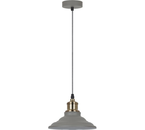 Подвесной светильник Camelion, PL-600 C68 серый + стар медь LOFT, 1х E27, 40Вт, 230В, металл 13415