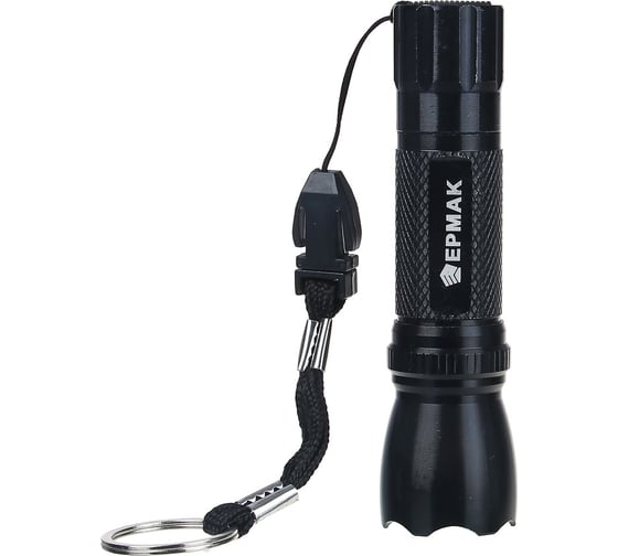 Фонарик мини металлический ЕРМАК 0,5 Вт LED, 1xAA, алюминий, 9,5х3 см 328-103