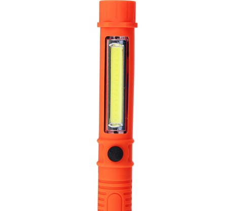 Фонарь ЕРМАК  1 COB + 1 LED, 3Вт + 1Вт, 3xAAA, 16см, резино-пластик, 2 режима 224-002