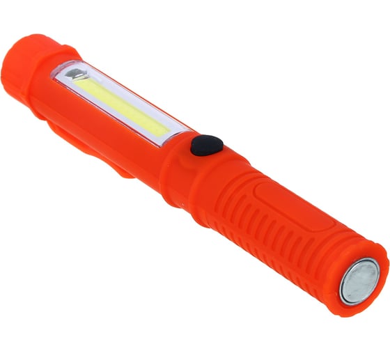 Фонарь ЕРМАК  1 COB + 1 LED, 3Вт + 1Вт, 3xAAA, 16см, резино-пластик, 2 режима 224-002
