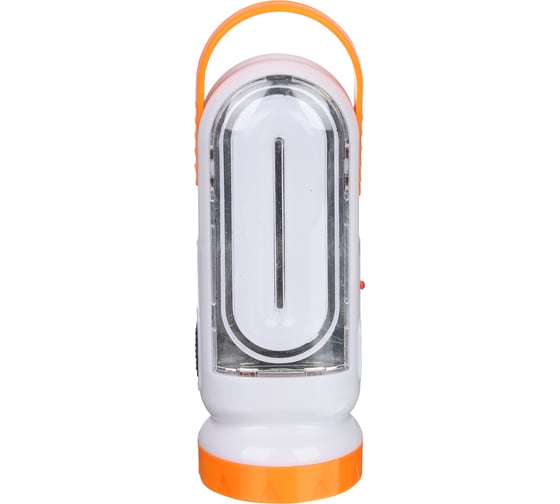 Фонарь аккумуляторный ЕРМАК 2-в-1 17+0,5Вт LED, шнур 220В, солнечн. батарея, пластик, 14,5x5,5см 198-094