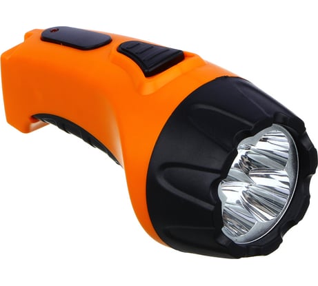 Фонарь аккумуляторный ЕРМАК 4 ярк. LED, вилка 220В, пластик, 13x5,3 см 198-074