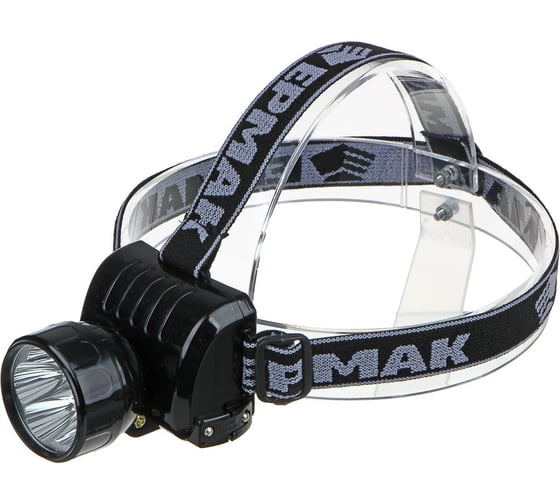 Фонарь ЕРМАК налобный аккумуляторный 5 ярк. LED, вилка 220В, 8х6х7,5смD 328-046