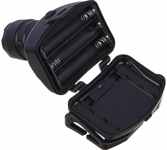 Фонарь ЕРМАК налобный с фокусировкой 3 Вт LED, 3xAAA, 6х5см 198-021