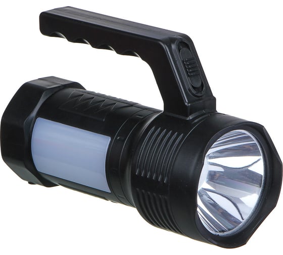 Фонарь ЕРМАК прожектор, 1 LED+12 LED, 1Вт+3Вт, 800мАч, вилка 220В, 14х10см, 2 режима, пластик 223-004