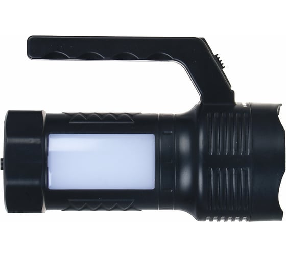 Фонарь ЕРМАК прожектор, 1 LED+12 LED, 1Вт+3Вт, 800мАч, вилка 220В, 14х10см, 2 режима, пластик 223-004