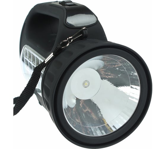 Аккумуляторный фонарь прожектор Ермак 18 SMD, 1 Вт, LED, шнур 220В, резинопластик 198-041