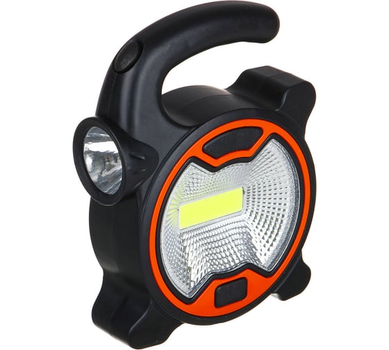 Фонарь ЕРМАК рабочий, 2 режима: 1 Led, 1 COB, 5Вт, 3xAA 223-006