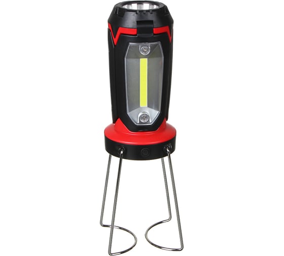 Фонарь ЕРМАК светильник, 1 LED, 3 COB, 800мАч, USB, 15х8.5х8.5см, 6 режимов, пластик 225-001