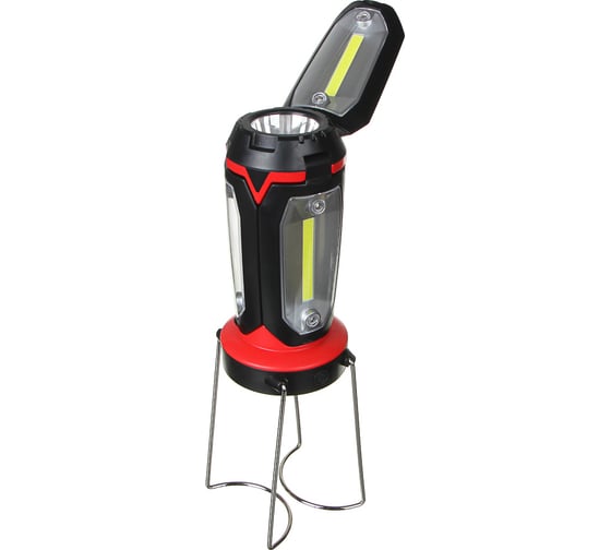 Фонарь ЕРМАК светильник, 1 LED, 3 COB, 800мАч, USB, 15х8.5х8.5см, 6 режимов, пластик 225-001