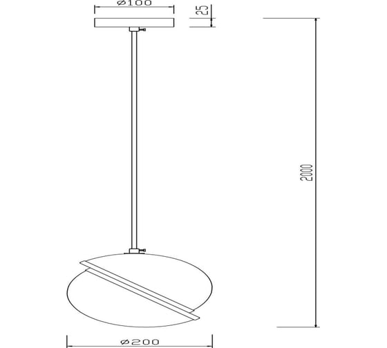 Подвесной светильник Freya Element 1хE27x6W Латунь FR5181PL-01BS