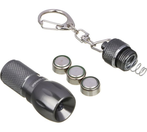 Фонарик-брелок ЕРМАК, 1 LED, 1 режим, 3хLR44, 5,6x2см 226-002