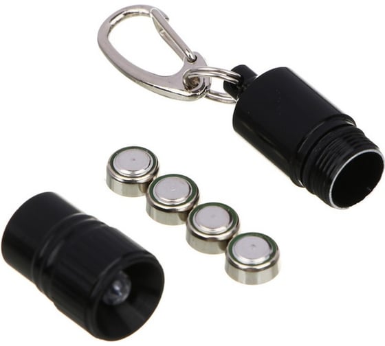 Фонарик-брелок ЕРМАК, 1 LED, 1 режим, 4xLR41, 4x1,3см 226-004
