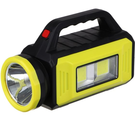 Фонарь прожектор ЕРМАК с солнечной батареей, 2 COB+LED, 5 режимов, 2000мАч 223-104
