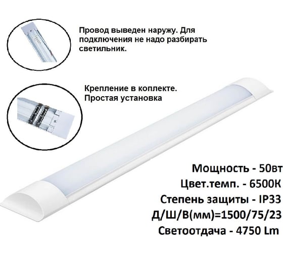 Светильник Econ LED 50W 6500K DPO 50DPO120002