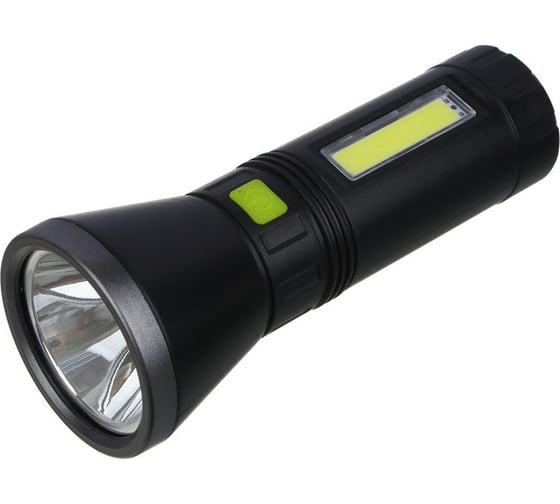 Фонарь ручной ЕРМАК LED+COB, 4 режима, 1200мАч, 5,8x14,8см 224-078