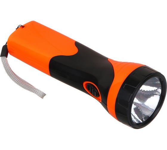 Фонарь ручной ЕРМАК аккумуляторный, с встроенным штекером 220В, 1 LED, 2 режима, 400мАч 224-051