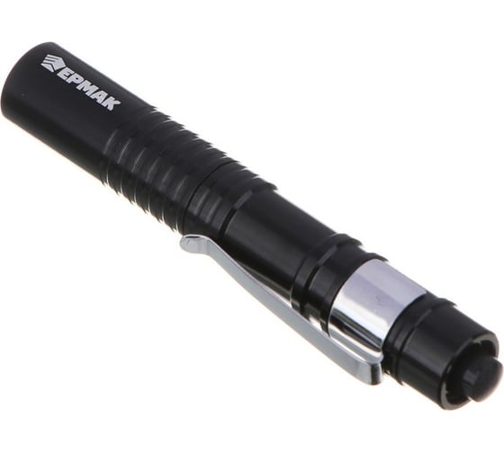 Фонарь с клипсой для крепления ЕРМАК 1 LED, 1хAAA, 9x1,4см, алюминий 224-026
