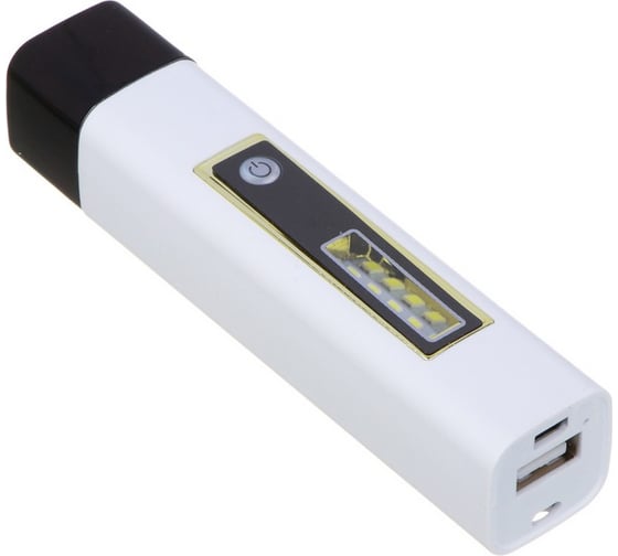 Фонарь-пауэрбанк ЕРМАК 2 в 1, XPE+5 LED, 3 режима, 800мАч, 12x2,5см 224-079
