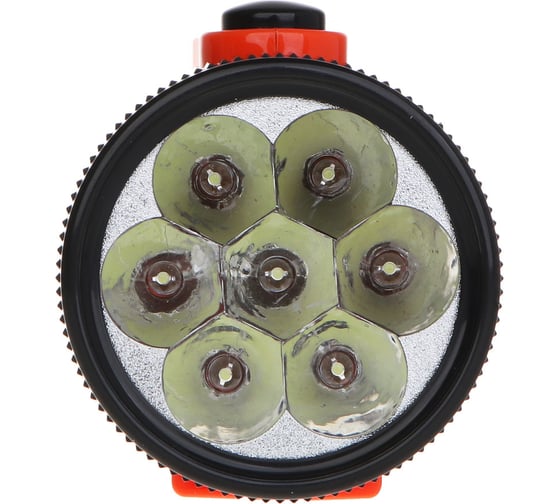 Фонарь-прожектор ЕРМАК 7+5 LED, 2 режима, 3хАА, 6x12x7см 224-025