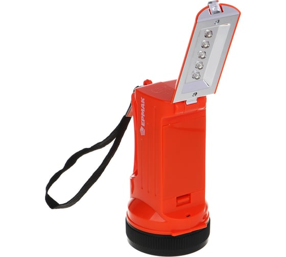 Фонарь-прожектор ЕРМАК 7+5 LED, 2 режима, 3хАА, 6x12x7см 224-025