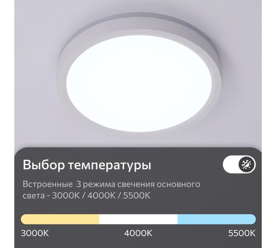 Светильник Citilux NORMA LED с подсветкой Белый CL748180