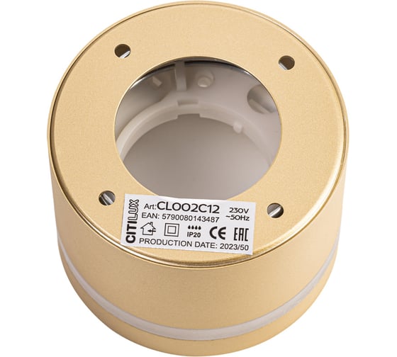 Светильник накладной Citilux Hardy Золото CL002C12