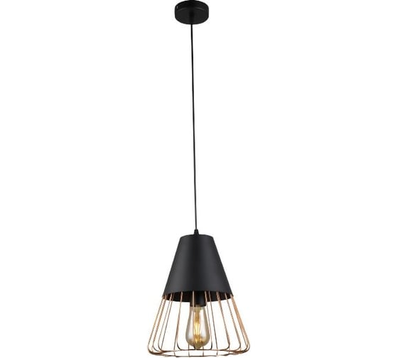 Подвес Rivoli 5050201 Kasimira P1 черный/золото 1хE27 60W 10/450 Б0047529 1