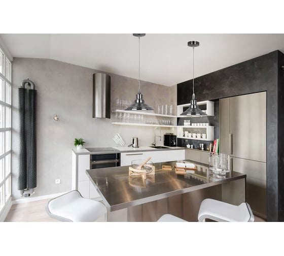 Светильник Camelion PL-600 C30 хром, подвесной LOFT, 1хE27, 40Вт, 230В, металл 13416