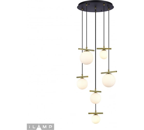 Подвесной светильник iLAMP Golden 2134-6D BR+MBK