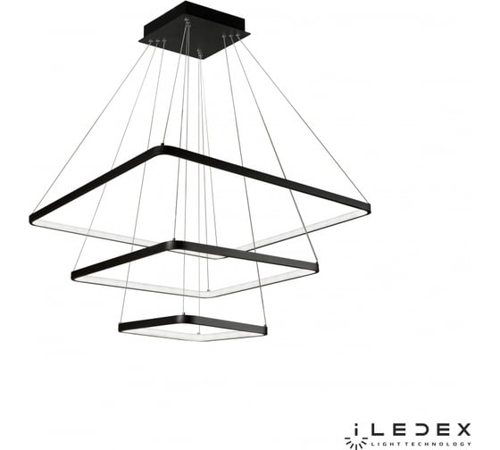 Подвесной светодиодный светильник iLEDEX Venus 8153-700+500+300-D-T BK
