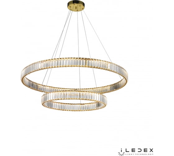 Подвесной светодиодный светильник iLEDEX WOODSTOCK 10920P/2-60W-3000K (10/6) GL-CL