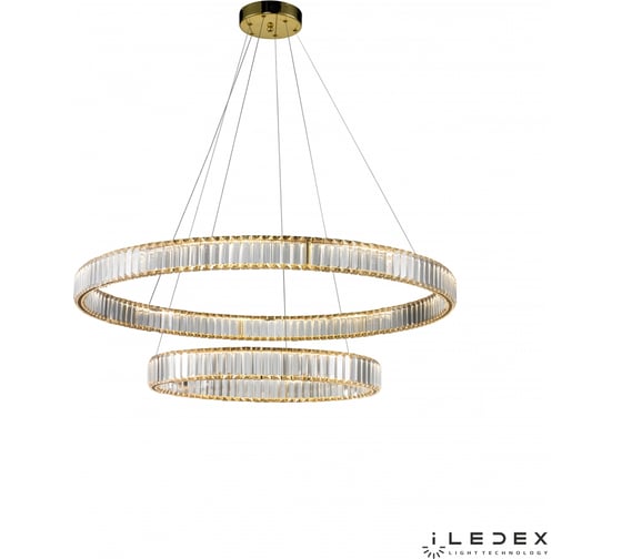 Подвесной светодиодный светильник iLEDEX WOODSTOCK 10920P/2-60W-3000K (10/6) GL-CL