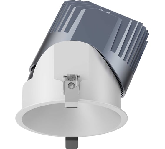 Поворотный светильник FIBERLI 1005E65(W), 30W, 3000K, IP65, 55, Ø 130x135 (Ø120), белый отражатель 12130603