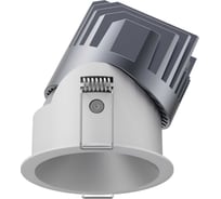 Поворотный светильник FIBERLI 1005E65(W), 10W, 3000K, IP65, 55, Ø73x80(Ø65)mm, белый отражатель 12130601