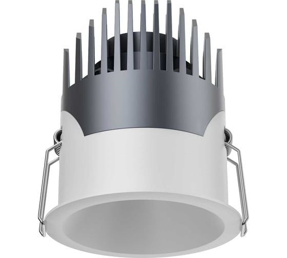 Поворотный светильник FIBERLI 1005E65, 10W, 4000K, IP65, 55, Ø73x80(Ø65)mm, белый отражатель 12130604