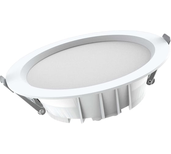 Встраиваемый светодиодный светильник FIBERLI CDEW4-TECO(W), 12W, 3000K, IP20, 110, Ø120x38 (Ø105), белый 12130702