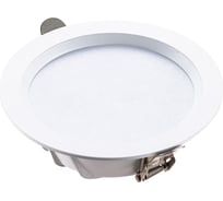 Встраиваемый светодиодный светильник FIBERLI CDEW4-TECO, 12W, 4000K, IP20, 110, Ø120x38 (Ø105), белый 12130706