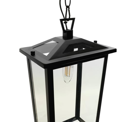 Светильник садово-парковый FERON PL755 на цепочке 60W E14 230V, черный, 51281