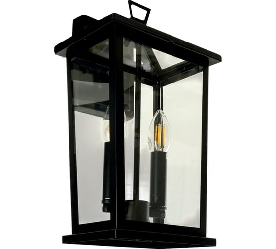 Светильник садово-парковый FERON PL751 на стену вниз 60W E14 230V, черный, 51279