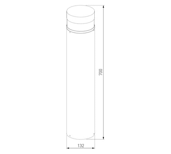Садово-парковый светильник Elektrostandard 1532 TECHNO LED серый a052252