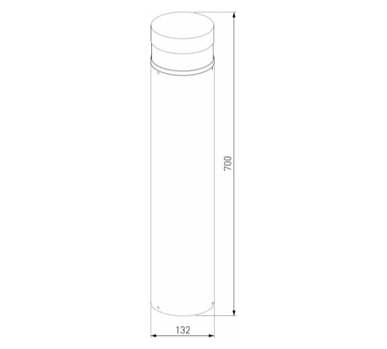 Садово-парковый светильник Elektrostandard 1532 TECHNO LED чёрный a052251