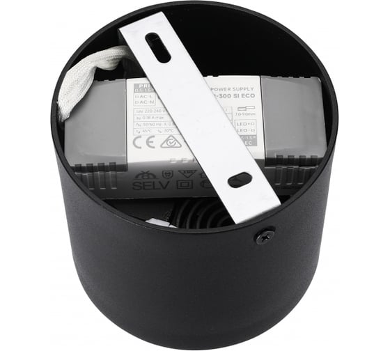 Накладной светодиодный светильник iLEDEX Metrica 113-12W-D100-3000K-24DG-BK