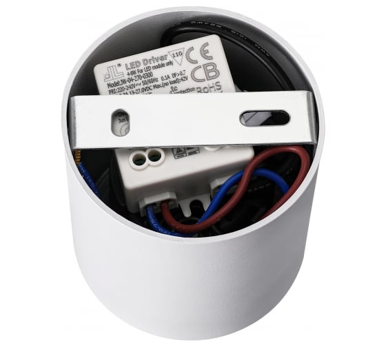 Накладной светодиодный светильник iLEDEX Metrica 108-7W-D80-3000K-24DG-WH