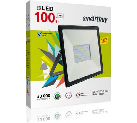 Светодиодный прожектор Smartbuy LED FL SMD -100W/6500K/IP65 SBL-FLSMD-100-65K