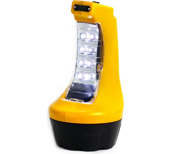 Аккумуляторный светодиодный фонарь Smartbuy 7+8 LED с прямой зарядкой, желтый SBF-88-Y