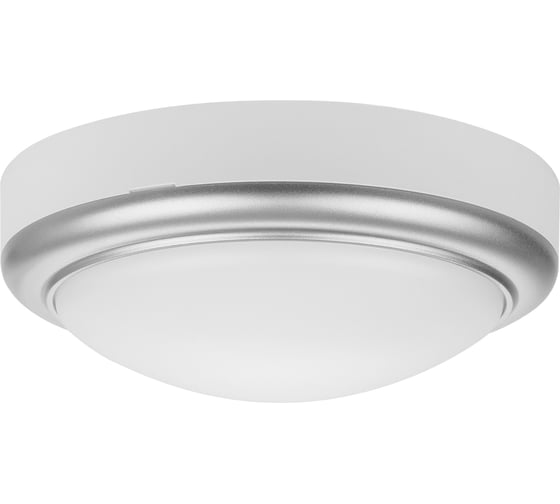 Светильник накладной LED ДПО TDM ELECTRIC Антарес 15Вт 6500К круг 180x66 мм мат.серебро IP54 TDM SQ0354-0027 1