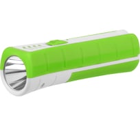 Фонарь TDM ELECTRIC Радуга 4 аккум., 1 Вт SMD + 5 SMD, 28 лм, Li-Ion 2,8 А ч, 230 В, зеленый, Народная SQ0350-0204