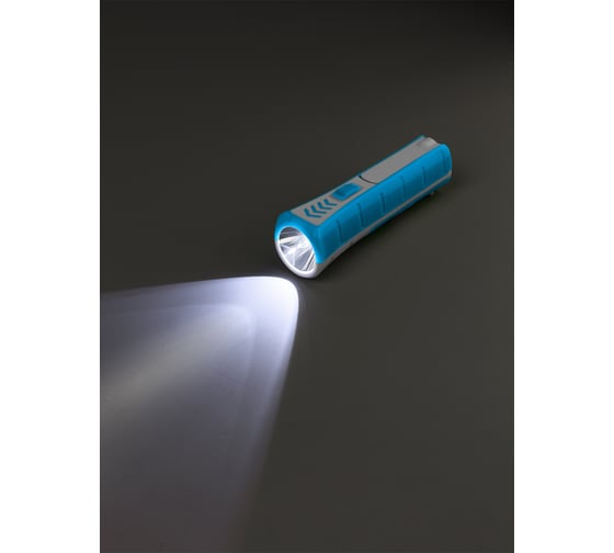 Фонарь TDM ELECTRIC Радуга аккум., 1 Вт SMD + 5 SMD, 28 лм, Li-Ion 2,8 А ч, 230 В, голубой, Народная SQ0350-0205